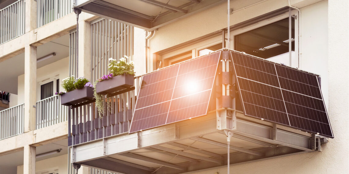 Solar panels on a balcony in Germany (iStock image)