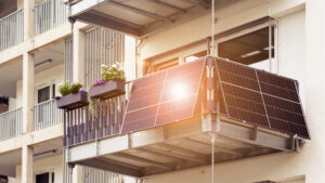Solar panels on a balcony in Germany (iStock image)