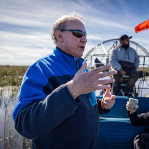 Tom Van Lent, senior scientist at Friends of the Everglades, says the river of grass remains highly compartmentalized and that more water storage is needed to revive the river of grass. (Credit: Jose Iglesias/Miami Herald)