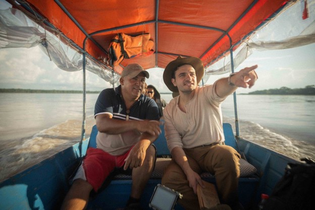 The group's travels by boat were organized, in part, by Juan Carlos, a resident in the upstream Amazon basin. (Photo by Samuel Saum)