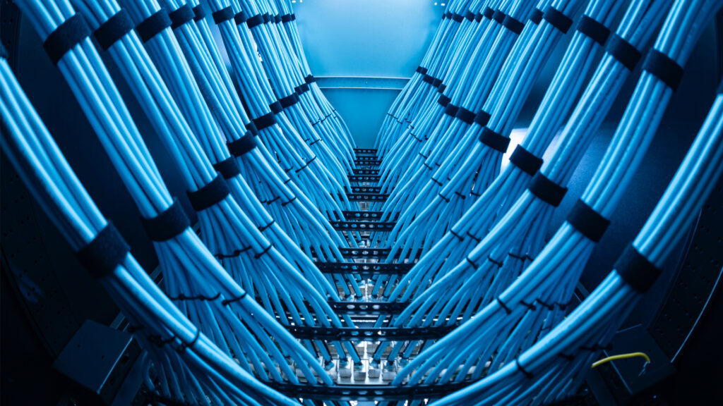Cables in a data center (iStock image)