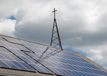 Solar panels on a church (iStock image)