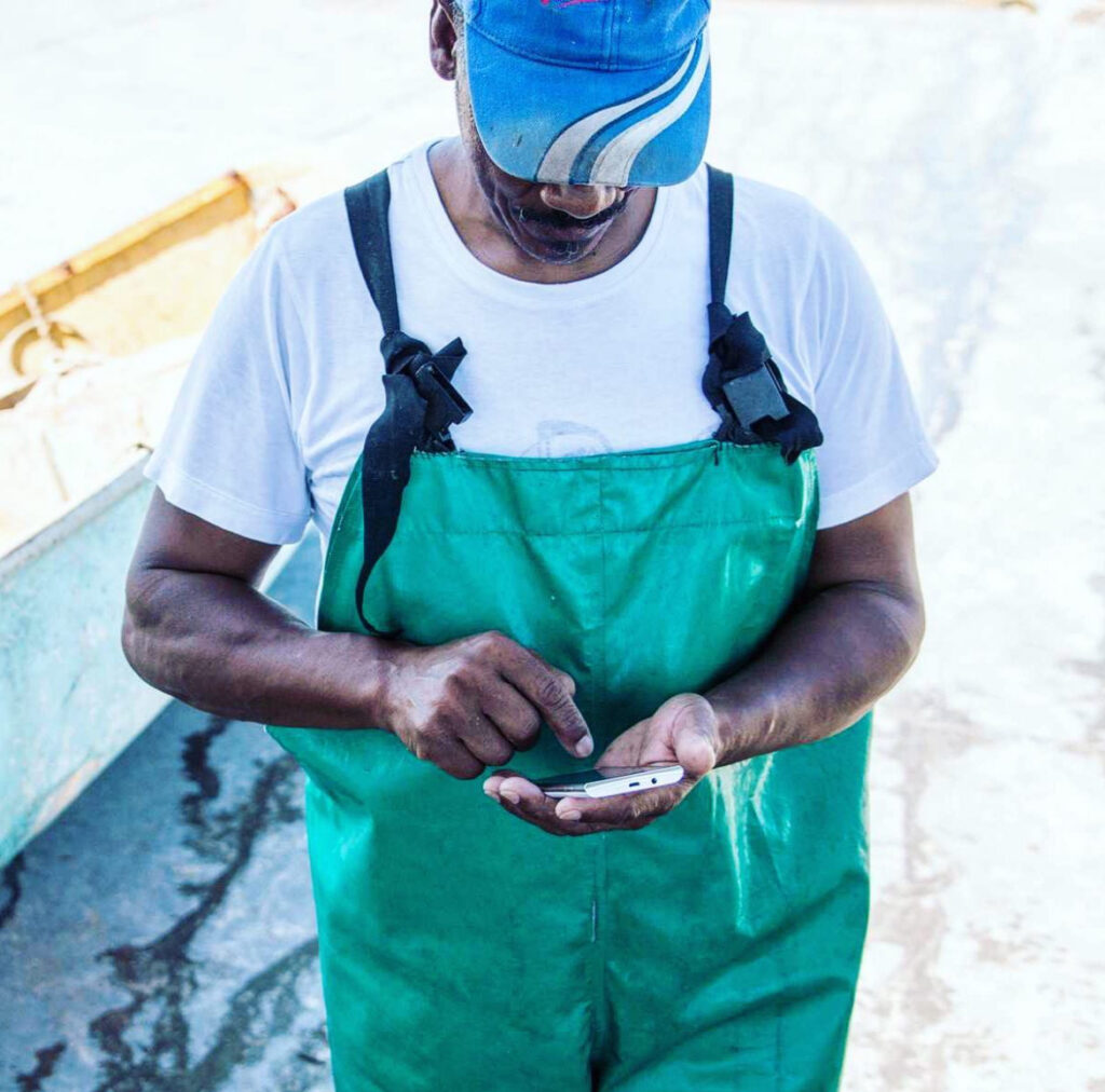 Abalobi brings groups together and allows fishers a digital tool to help them with their livelihoods. (Photo courtesy of Abalobi)