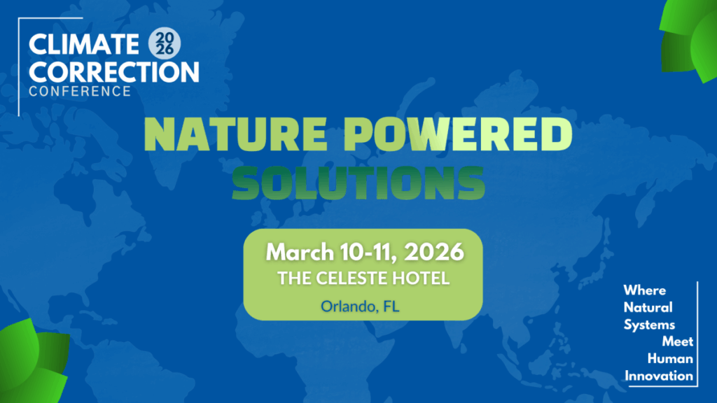 Climate Correction 2026, VoLo Foundation’s annual flagship event, is taking place March 10–11 at the Celeste Hotel in Orlando. (VoLo Foundation graphic)