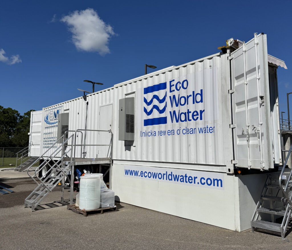 Eco World Water has demonstrated a wastewater treatment system capable of removing total nitrogen to non-detect levels. (Photo courtesy of Eco World Water)