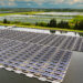 Floating solar panels and a solar farm (iStock image).