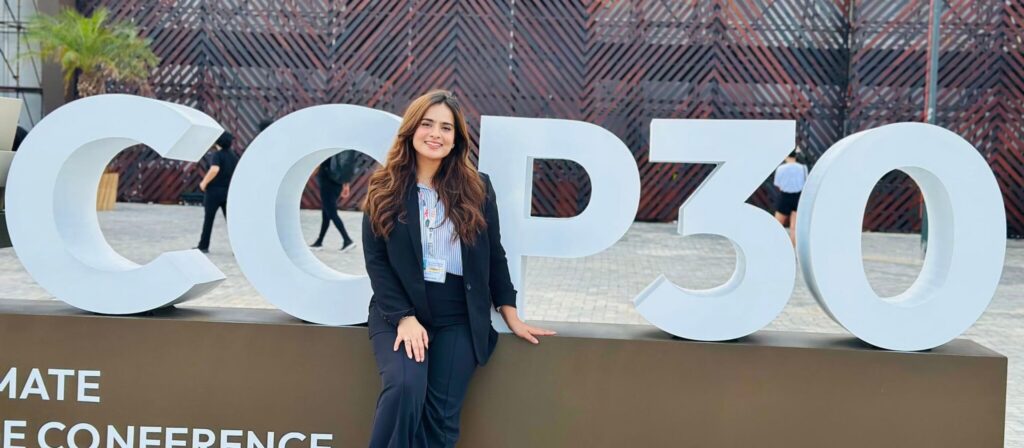 Sidra Riaz at COP30 (FIU)