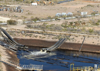 Capstone Copper’s Pinto Valley Mine in Miami, Arizona (Jim West/UCG/Universal Images Group via Getty Images)