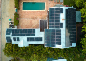 A home covered with rooftop solar panels (iStock image)