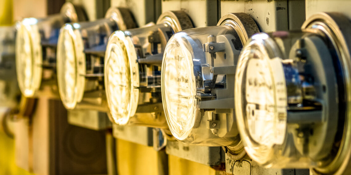A row of electric meters (iStock image)