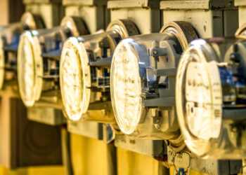 A row of electric meters (iStock image)