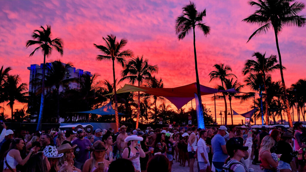 The Tortuga Music Festival at sunset (iStock image)