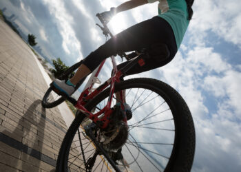 A cyclist riding a bike (iStock image)