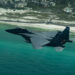 A test of the F-15EX Eagle II is conducted over the Gulf in 2022. (U.S. Air Force photo by Tech. Sgt. John McRell via Defense Visual Information Distribution Service)