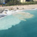 A beach nourishment project in northern Palm Beach County during the 2020 and 2021 annual blacktip shark migration seasons. Some sediment plumes stretched nearly 15 kilometers alongshore and more than 250 meters offshore, dramatically reducing water clarity. (FAU)