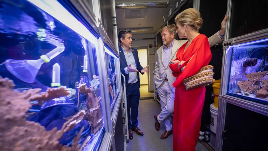 Dutch royals visit Miami’s Rosenstiel School