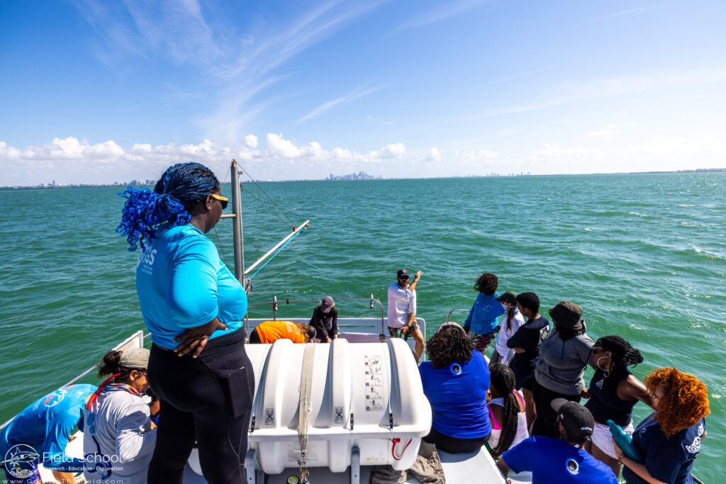 MISS provides a community and funded opportunities for gender minorities of color who wish to enter the field of shark sciences. Credit: MISS)