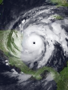 An image of Hurricane Iota from a NASA satellite. (NASA, Public domain, via Wikimedia Commons)