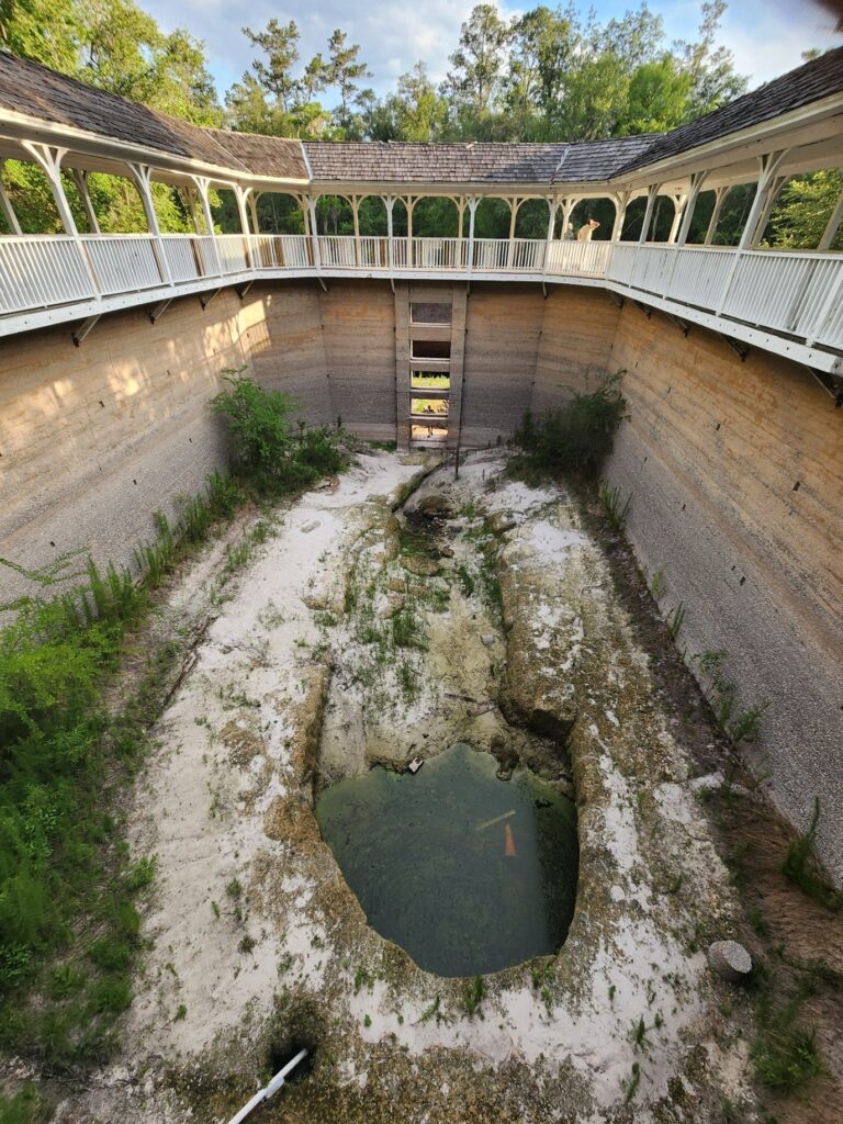 White Sulfur Spring in the Spring House adjacent to the Suwannee River on May 22. (Photo courtesy of the Florida Springs Institute)