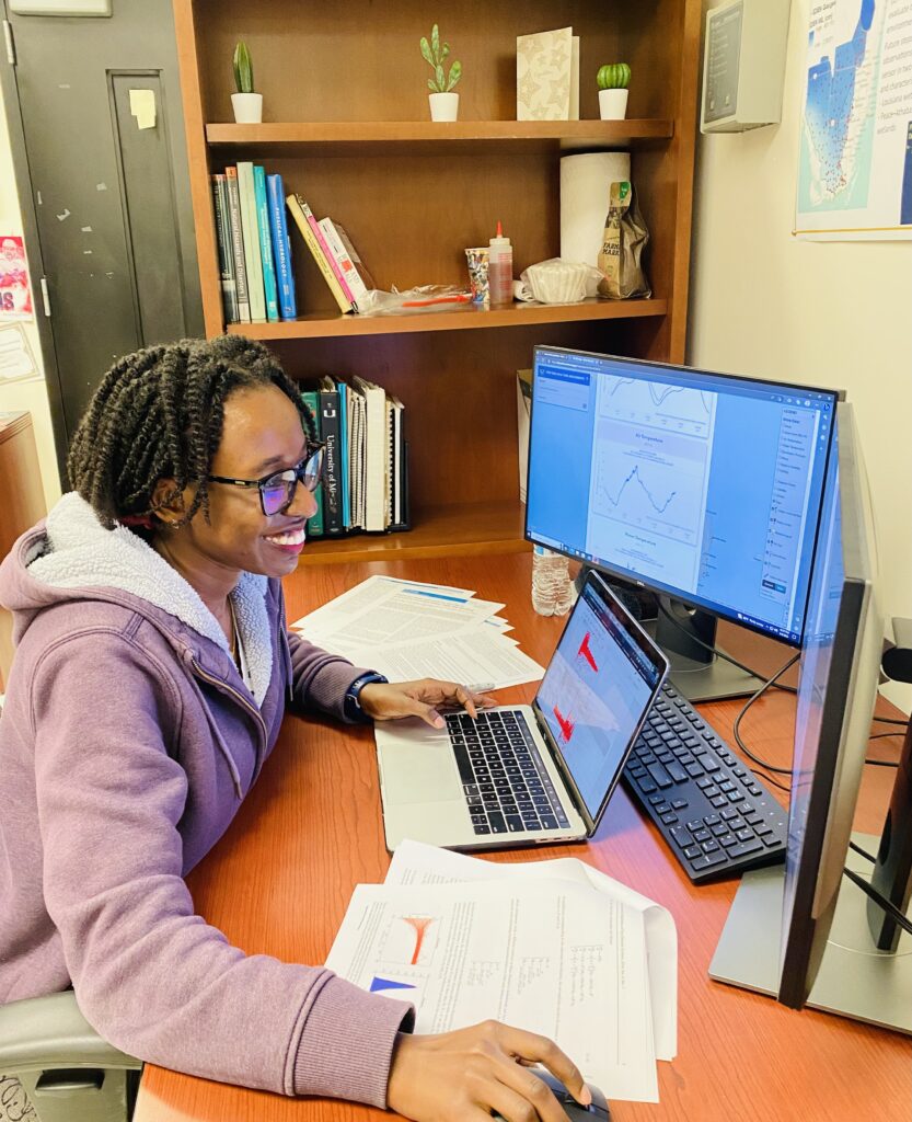 Earth and Environment Ph.D. student Dafrosa Kataraihya’s latest research shows that winds hundreds of miles away are a culprit of coastal flooding. (FIU)