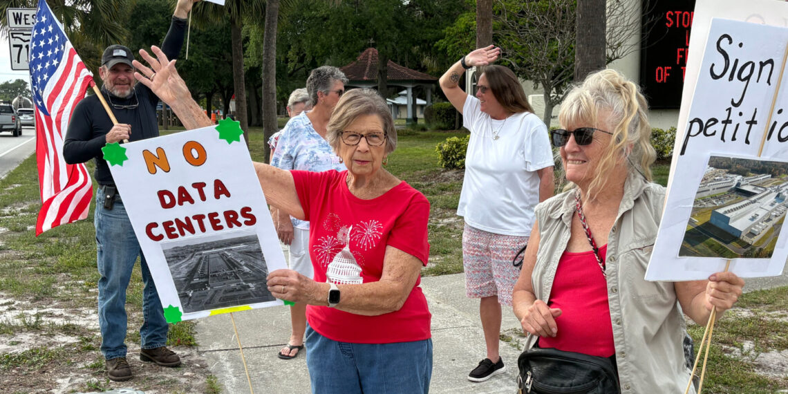 Many Indiantown residents opposed to data centers express frustration over what they describe as a lack of transparency regarding the proposals. (Amy Green/Inside Climate News)