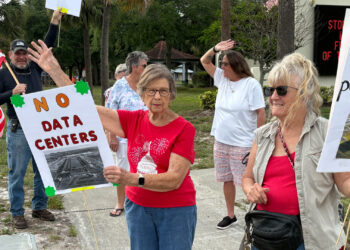 Many Indiantown residents opposed to data centers express frustration over what they describe as a lack of transparency regarding the proposals. (Amy Green/Inside Climate News)