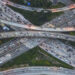 An aerial view of a highway interchange (Chris Sattlberger/Tetra Images via Getty Images)
