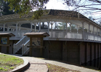 The old spring house at Stephen Foster Folk Culture Center State Park in White Springs (Ebyabe, CC BY-SA 2.5, via Wikimedia Commons)