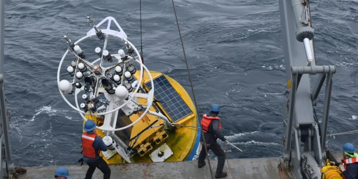 The National Science Foundation said it would stop dismantling a system of sensors known as the Ocean Observatories Initiative, or OOI, after a bipartisan group of senators pushed back and passed a measure blocking the agency from doing so. (National Science Foundation/Ocean Observatories Initiative)