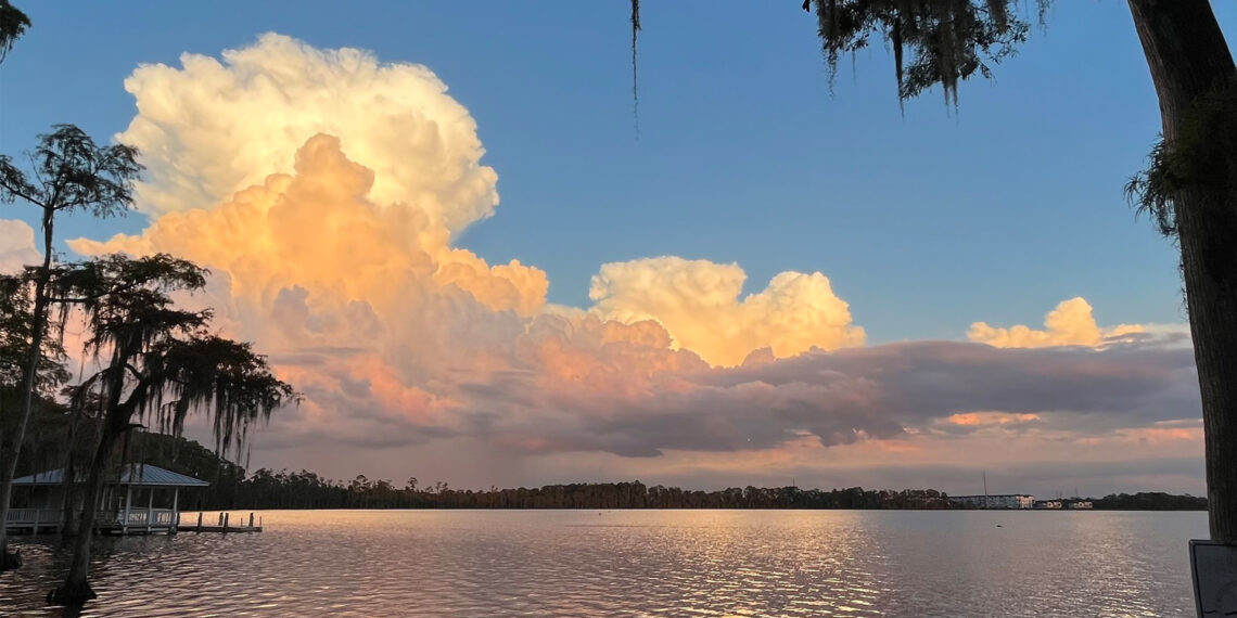 Clouds over water (Credit: CD Davidson-Hiers)