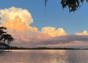 Clouds over water (Credit: CD Davidson-Hiers)