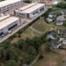An Amazon data center sits next to a neighborhood in northern Virginia. (Nathan Howard/Getty Images)