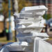 A pile of foam food containers (iStock image)