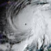 Hurricane Melissa straddles the worlds of day and night as it becomes a Category 5 storm. (GOES imagery: CSU/CIRA & NOAA, Public domain, via Wikimedia Commons)